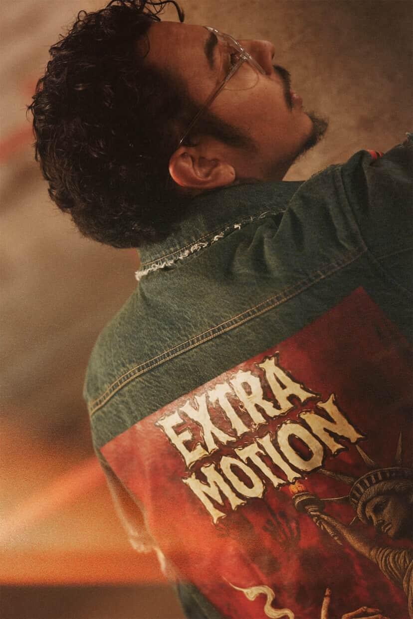 Acid wash denim Jean Jakcet