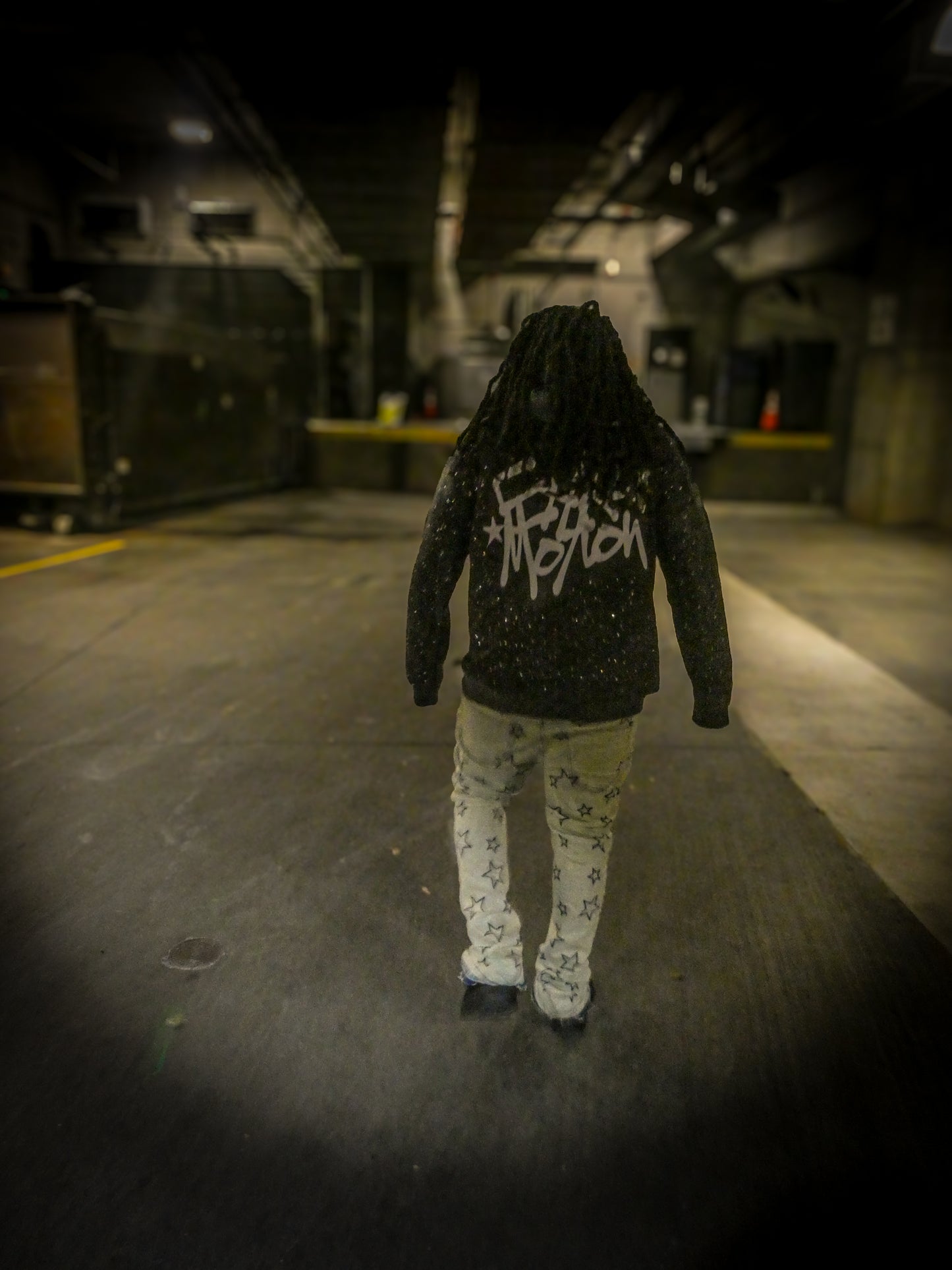 Acid wash "Rhinestone" hoodie